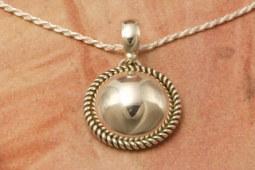 Artie Yellowhorse Sterling Silver Native American Pendant